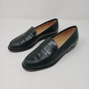 Ann Taylor Black Leather Loafers Dress Shoes